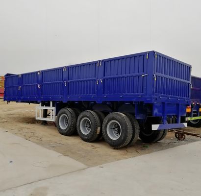 600mm 및 800mm 사이드 플레이트 높이를 가진 사용자 정의 50T 3 축 사이드 월 반 트레일러