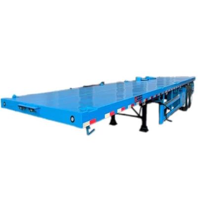 반 트레일러 2 축 20FT 40FT 평면 침대 컨테이너 평면 트럭 트레일러 타이어 12.00R22.5