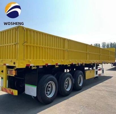 3 축 사이드 플레이트 트레일러 600mm 800mm 1200mm 높이는 사이드 벽