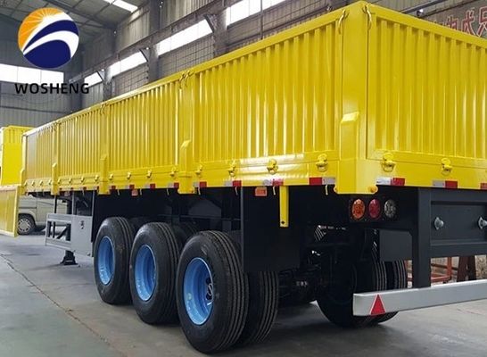 3 축 사이드 플레이트 트레일러 600mm 800mm 1200mm 높이는 사이드 벽