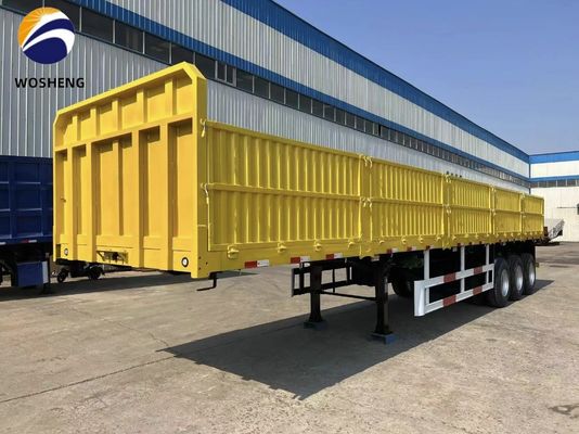 3 축 사이드 플레이트 트레일러 600mm 800mm 1200mm 높이는 사이드 벽