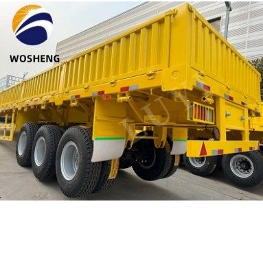 3 축 사이드 플레이트 트레일러 600mm 800mm 1200mm 높이는 사이드 벽