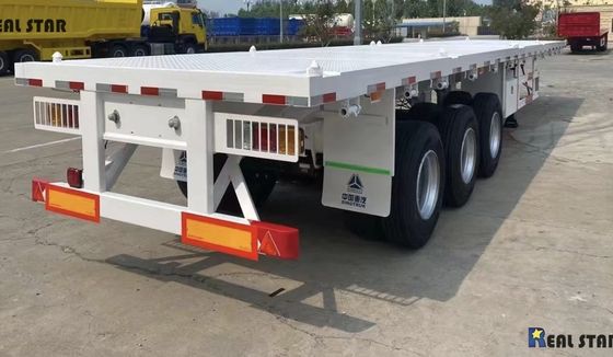 중용 플랫폼 평면 트레일러 최대 실량 30000 kg 및 Q345b 주선선