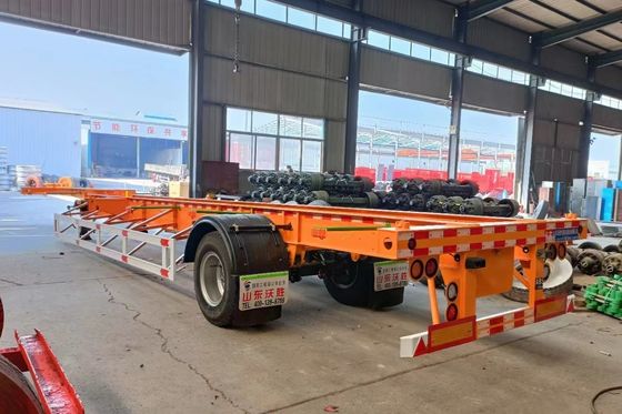 2 또는 3 축 40ft 컨테이너 운송 반 트레일러 JOST 2&quot; 50mm 또는 3.5&quot; 90mm 킹 핀