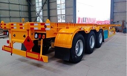 2 또는 3 축 40ft 컨테이너 운송 반 트레일러 JOST 2&quot; 50mm 또는 3.5&quot; 90mm 킹 핀