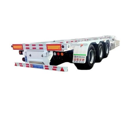 Wosheng 3 Axle 20FT 40FT 컨테이너 스켈레톤 컨테이너 운송용 반 트레일러