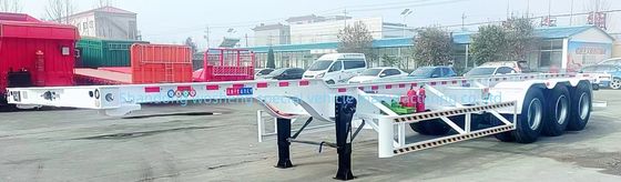 Wosheng 3 Axle 20FT 40FT 컨테이너 스켈레톤 컨테이너 운송용 반 트레일러