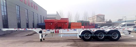 Wosheng 3 Axle 20FT 40FT 컨테이너 스켈레톤 컨테이너 운송용 반 트레일러