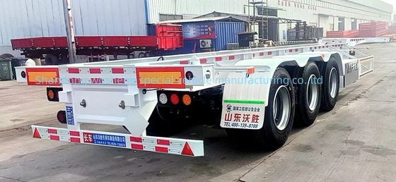 Wosheng 3 Axle 20FT 40FT 컨테이너 스켈레톤 컨테이너 운송용 반 트레일러
