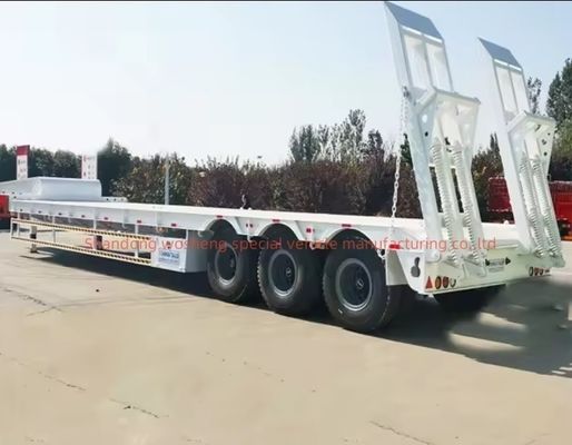 낮은 침대 컨테이너 차시 로더 중량 화물 운송용 로보이 반 트레일러