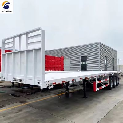 12.00R22.5 타이어 맞춤형 2 3 4 Axlesd 운송 40ft 컨테이너 평면 트럭 트레일러