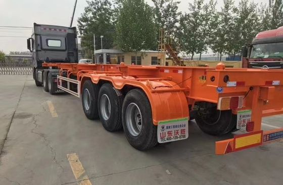 킹 핀 2.00/3.5 인치 볼트 40ft 컨테이너 스켈레톤 스틸 반 트레일러 트럭