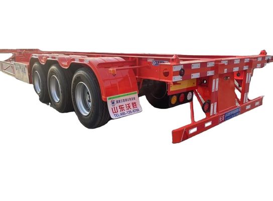 킹 핀 2.00/3.5 인치 볼트 40ft 컨테이너 스켈레톤 스틸 반 트레일러 트럭