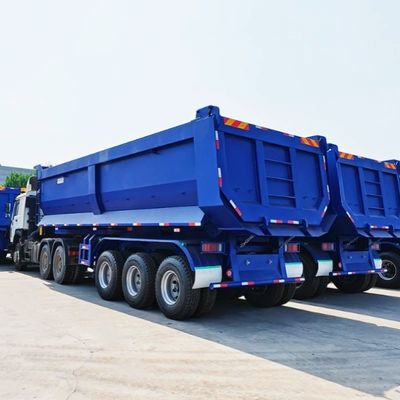 최대 용량 30000kg 반 트레일러 후면 덤프 트럭 트레일러 귀하의 요구 사항