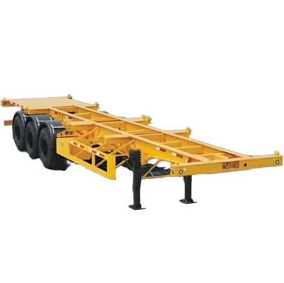 랜딩 기어 28ton/pc 3 Axle 40ft 20ft 컨테이너 차시 트럭에 대한 골격 반 트레일러