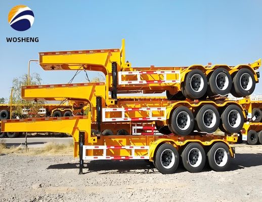 고객의 요청 2 축 체시 40FT/45FT 스켈레톤 반 트레일러 중량 착륙 기구