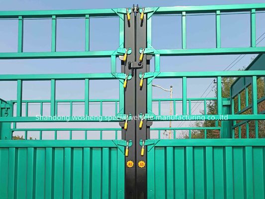 3/4 Axles 9.00-22.5 Rim Flat Type Side Wall Fence 반 트레일러 20 년 동안 수출