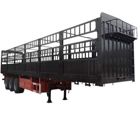 직접 생산 및 판매 3 축 4 축 울타리 트레일러 최대 용량 30000 kg