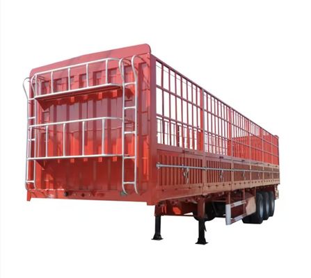 직접 생산 및 판매 3 축 4 축 울타리 트레일러 최대 용량 30000 kg