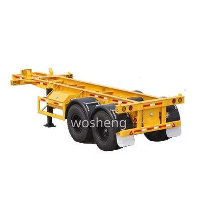 Wosheng Best 2 Axle 20FT 40FT 컨테이너 스켈레톤 컨테이너 운송용 반 트레일러