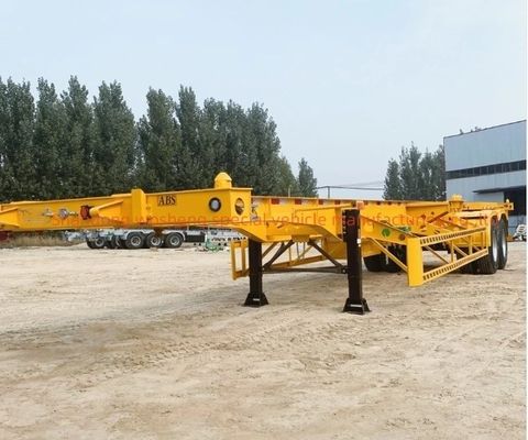 Wosheng Best 2 Axle 20FT 40FT 컨테이너 스켈레톤 컨테이너 운송용 반 트레일러