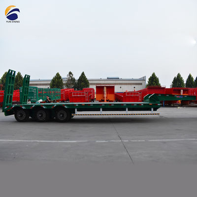 램프와 SAF/FUWA/BPW/WOSHENG 축을 가진 40ft 저체체 저 침대 반 트럭 트레일러