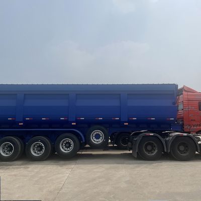 매우 내구성 높은 덤프 트럭 3/4Axle 후면 수압 리프팅 및 덤프 반 트레일러