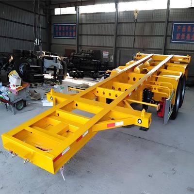 최대 운용량 30000kg Wosheng 20 40 45 피트 컨테이너 스켈레톤 반 트레일러 할인