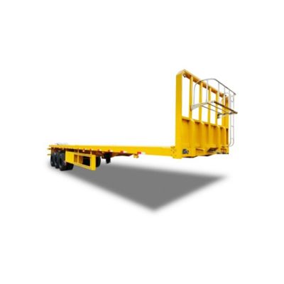 50tons 컨테이너 운송기 플랫 베드 반 트레일러 기계식 서스펜션 아프리카
