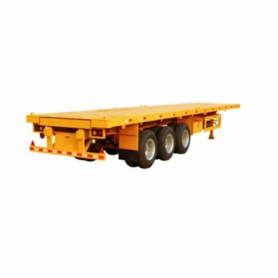 3 축 60-80톤 20-45FT 평면 컨테이너 반 트레일러 최대 용량 50000kg