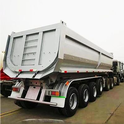 Wosheng 3 Axles 930*250*345M 광물 운송을 위한 반 트레일러 2024 덤프 반 트레일러