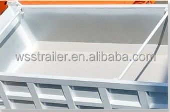Wosheng 3 Axles 930*250*345M 광물 운송을 위한 반 트레일러 2024 덤프 반 트레일러