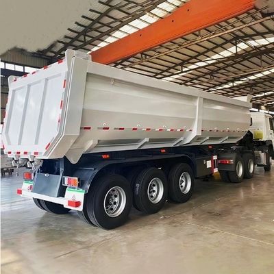 Wosheng 3 Axles 930*250*345M 광물 운송을 위한 반 트레일러 2024 덤프 반 트레일러