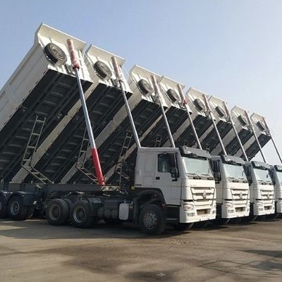 3/4/5 Axles Rear Dump Semi Trailer Tipper Tipping Truck 스틸 주 빔이 있는 트레일러