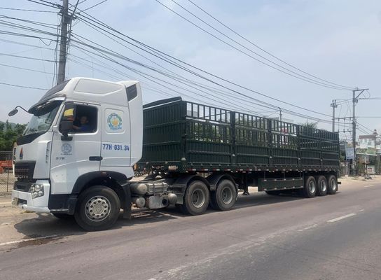 하이 사이드 드롭 펜스 카고 반 트레일러와 SAF 두 스피드 28t 중량 착륙 기구