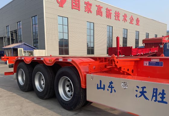 잎 스프링 90W mm*13/16 두께 mm*10 층 40ft Gooseneck 골격 반 트레일러