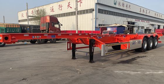 잎 스프링 90W mm*13/16 두께 mm*10 층 40ft Gooseneck 골격 반 트레일러