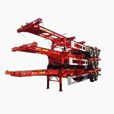 잎 스프링 90W mm*13/16 두께 mm*10 층 40ft Gooseneck 골격 반 트레일러