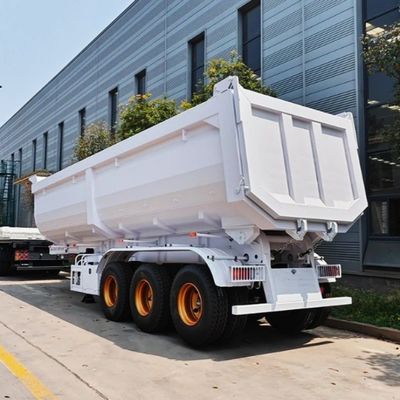 고객 요청 지속적이고 안전한 운송을 위한 100톤 후방 덤프 트레일러