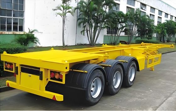 고객 요청 컨테이너 운송 트럭 트레일러에 대한 45ft 골격 반 트레일러