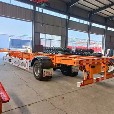 최대 운용량 30000kg 좋은 20피트 40피트 컨테이너 차시 스켈레톤 트럭 반 트레일러