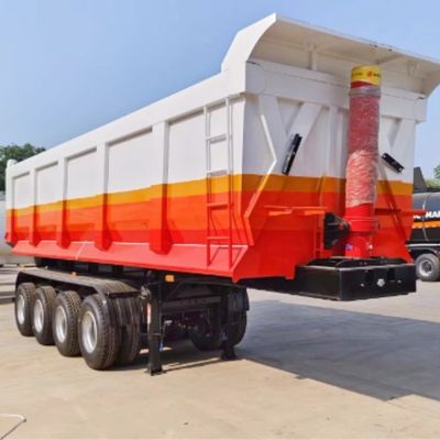 최대 용량 30000 kg U 모양 후방 덤프 트럭 반 트레일러 킵 킵 트럭 트레일러