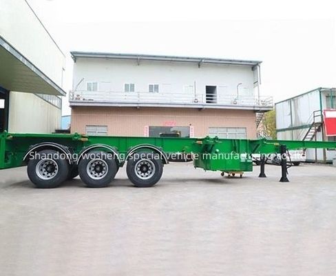 커스터마이징 12.38x2.48x1.55m 컨테이너 스켈레톤 컨테이너 운송용 반 트레일러