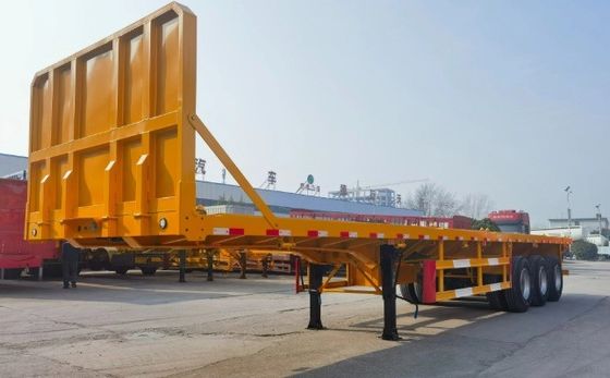 3 축 또는 사용자 정의 20ft/40ft 컨테이너 평면 트레일러 또는 전방 펠러 없이