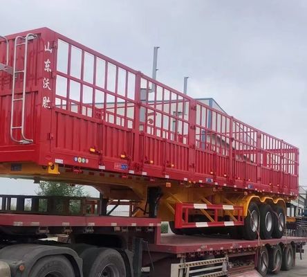 최대 용량 30000 kg 동물 광장 운송 울타리 반 트레일러 채소 운송