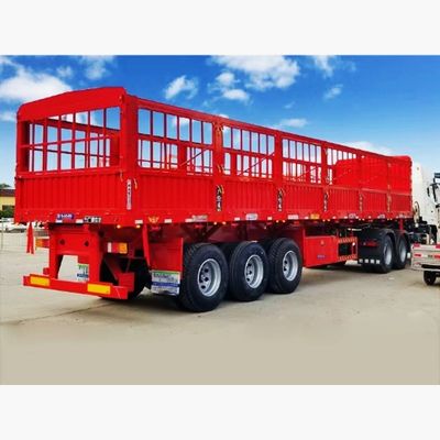 최대 용량 30000 kg 동물 광장 운송 울타리 반 트레일러 채소 운송