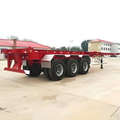 킹 핀 2.00 또는 3.5 인치 볼트 트럭 트레일러에 대한 20ft 40ft 컨테이너 반 트레일러