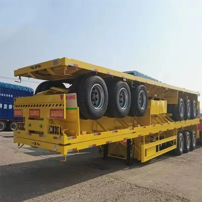 건설자재 및 컨테이너 운송용 타이어 12R22.5 40FT 평면 반 트레일러