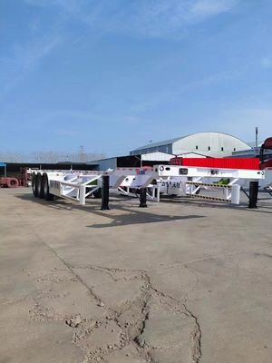 타입 2 축 3 축 4 축 60T 20ft 40ft 컨테이너용 유료 화물 골격 반 트레일러