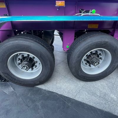 60-120T 후방 덤프 반 트레일러 틱퍼 트럭 트레일러 Q345B / T700 스틸 주선선